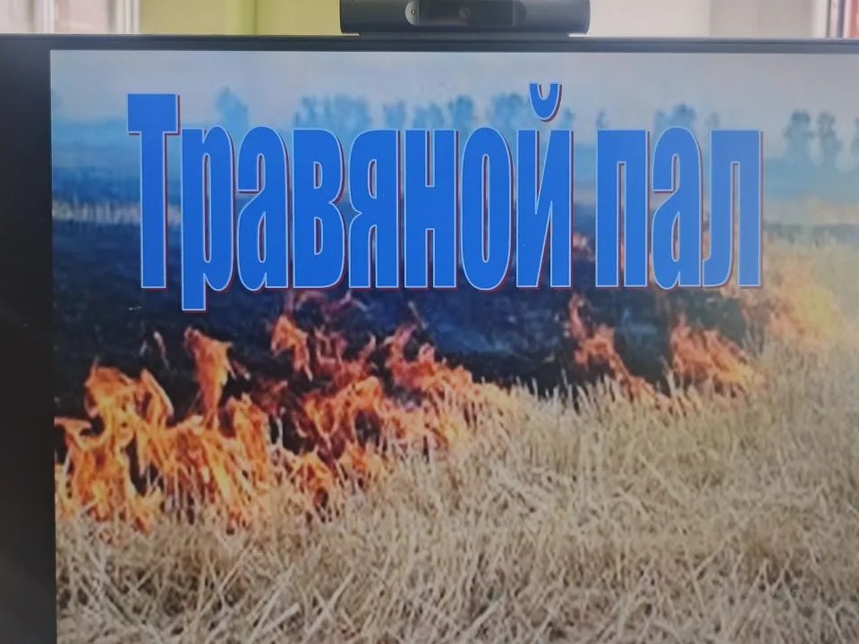 Запрет на пал сухой травы.
